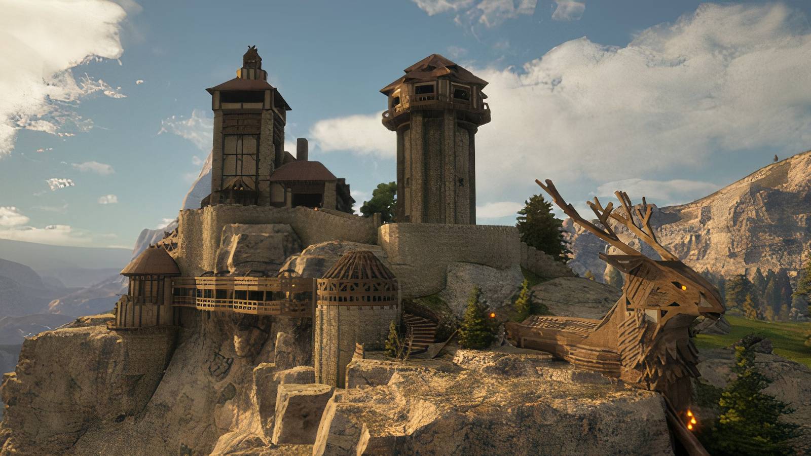 A huge building in Pax Dei