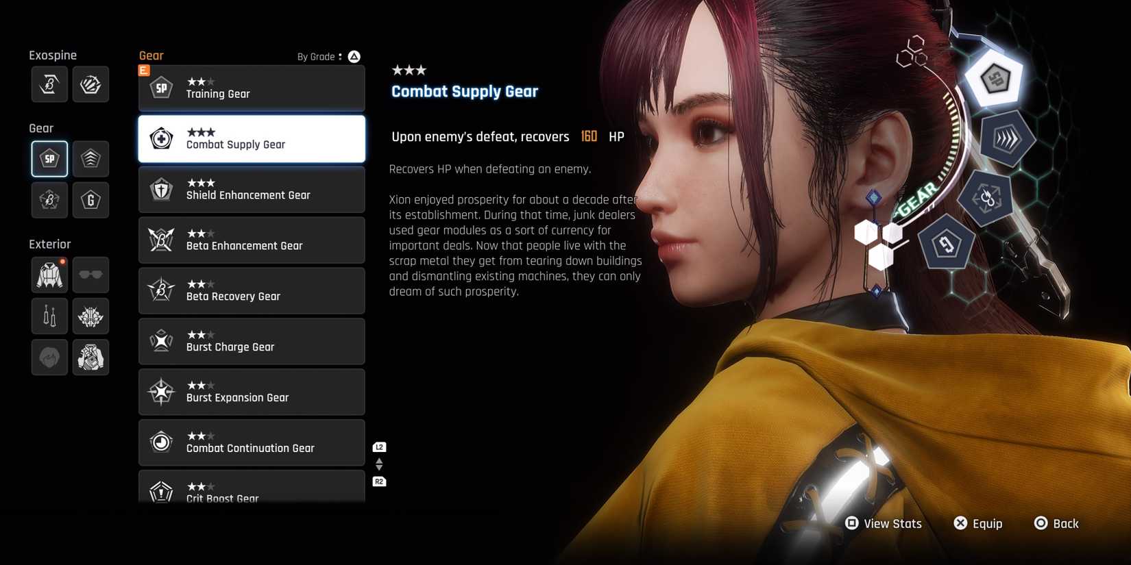 Stellar Blade Combat Supply Gear