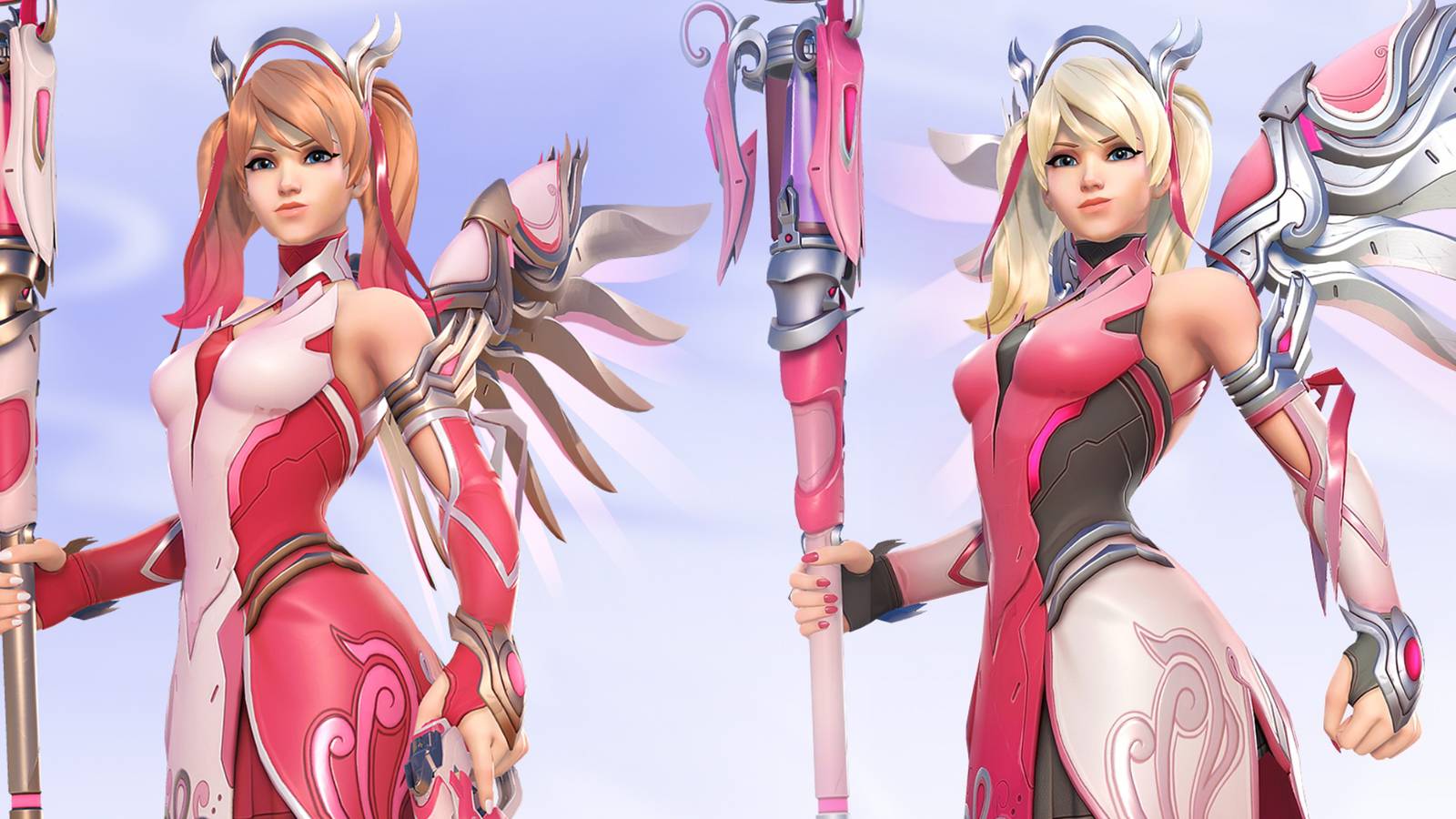 pink mercy and rose gold mercy