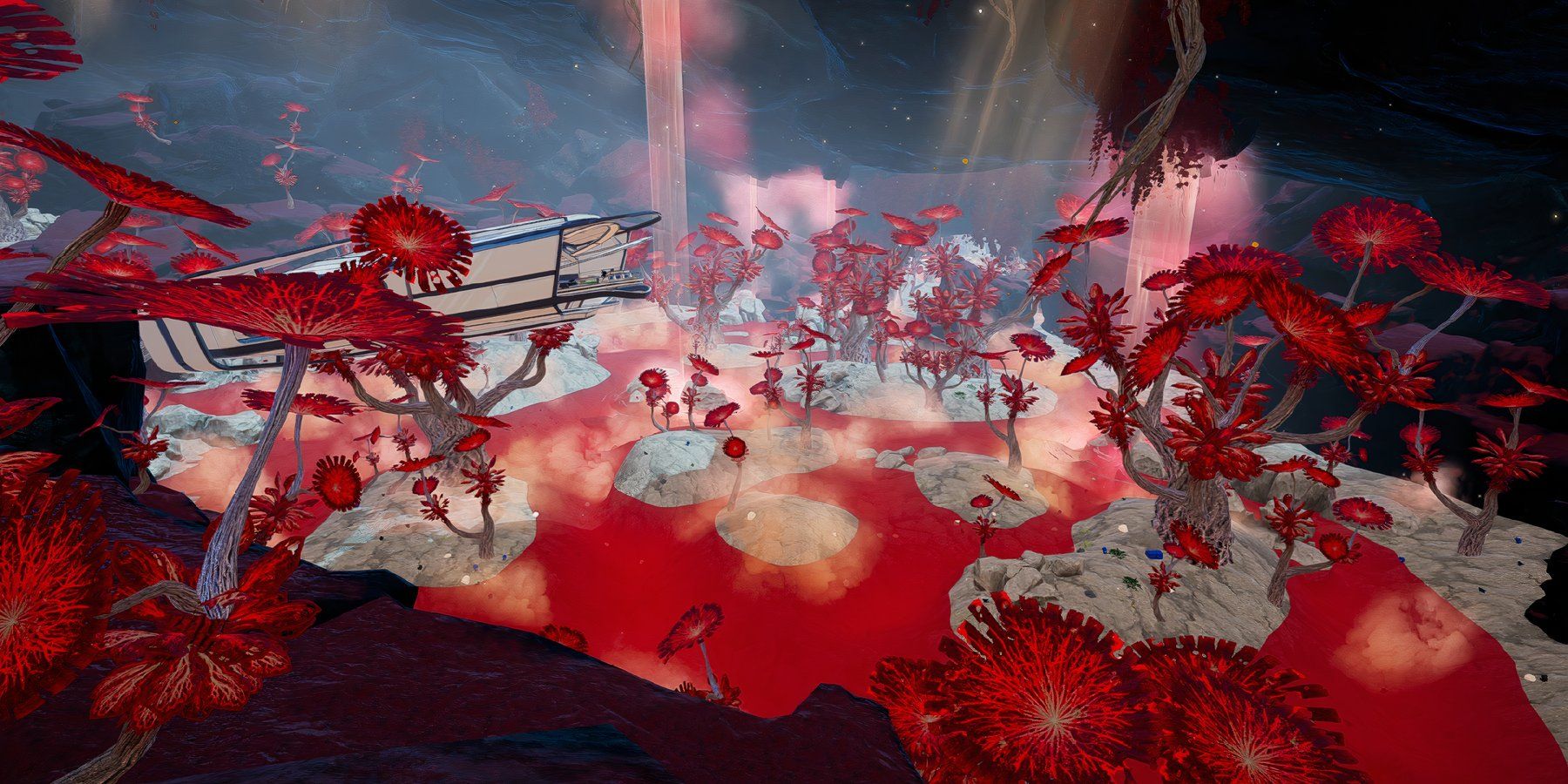 Planet Crafter Red Falls Biome