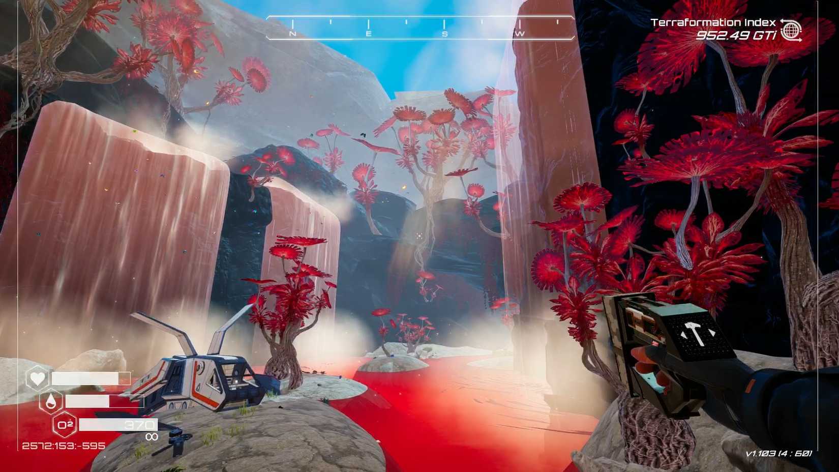 Planet Crafter Red Falls Regions