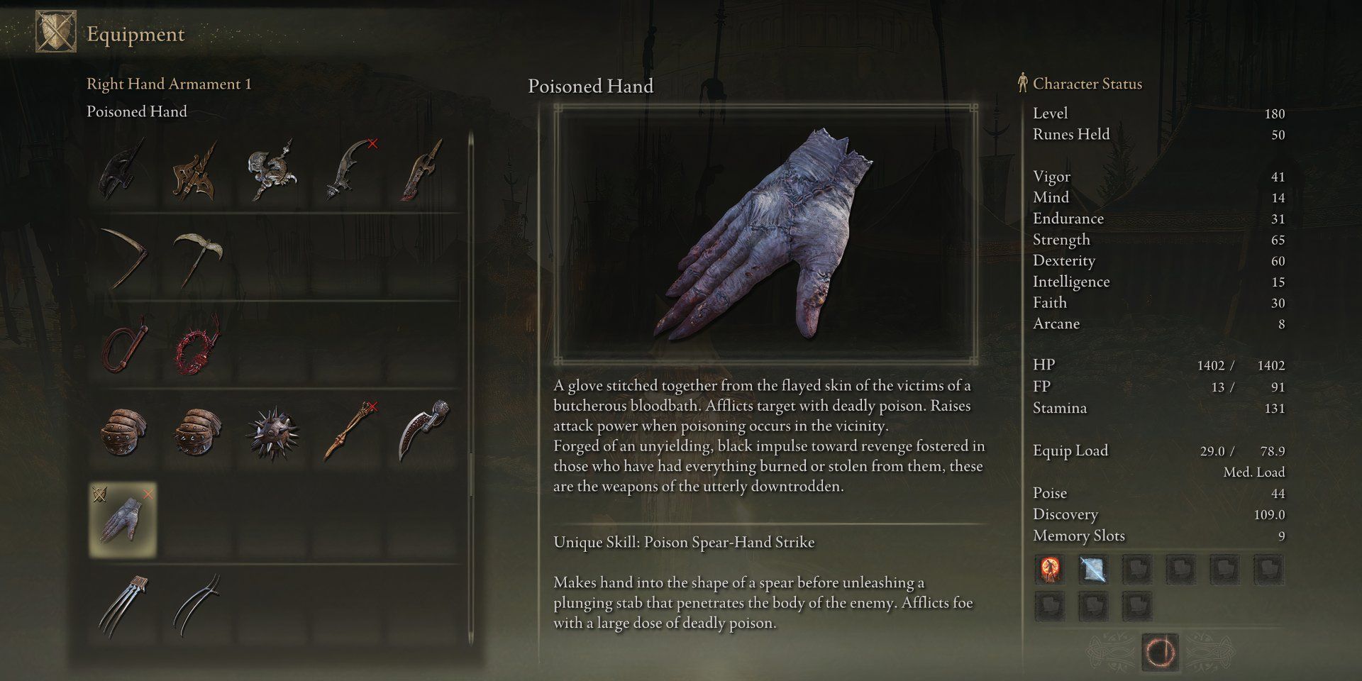 Elden Ring: Shadow of the Erdtree - How to Get Poisoned Hand