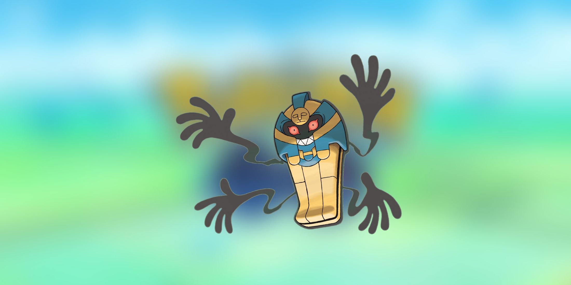 pokemon-cofagrigus-on-blur-background