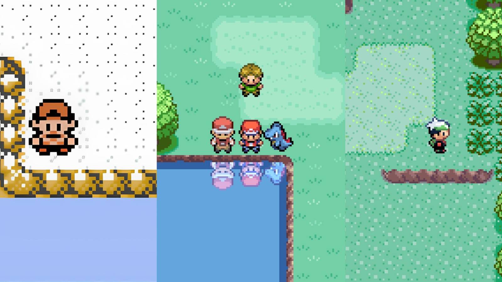 A split image of the hardest Pokemon fan games to nuzlocke