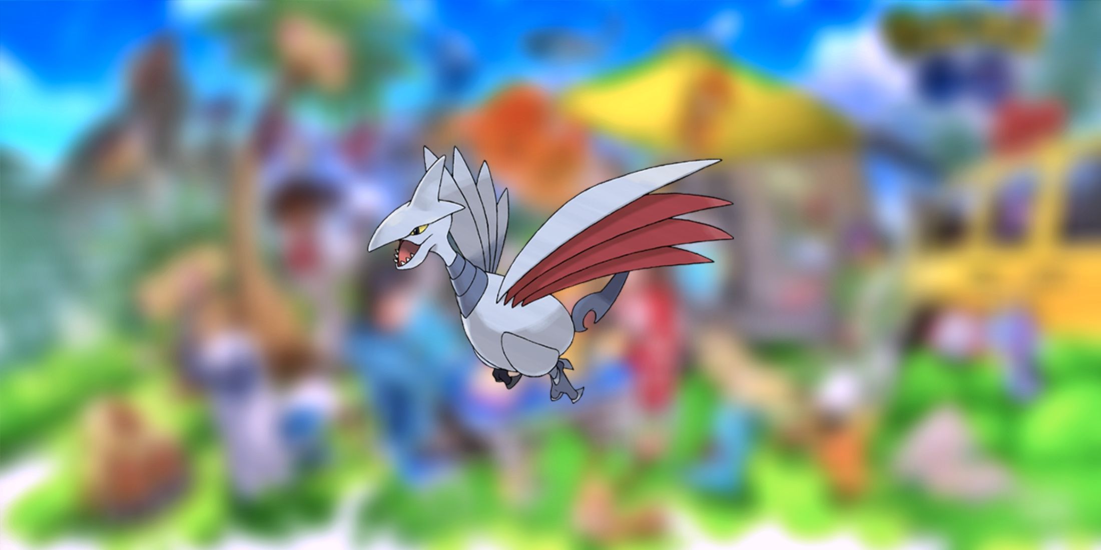 pokemon-skarmory-on-blur-background