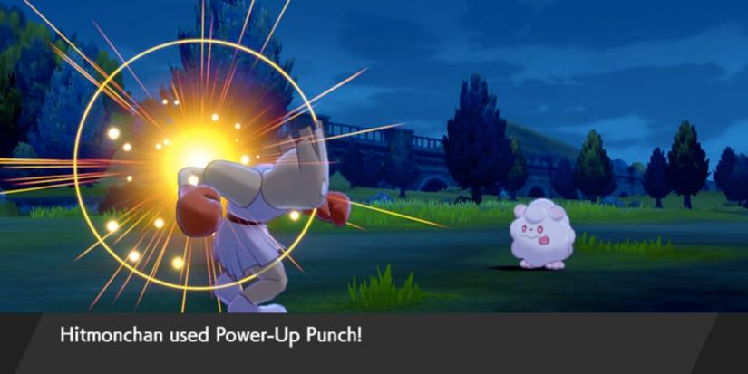 Hitmonchan using Power-up Punch in battle