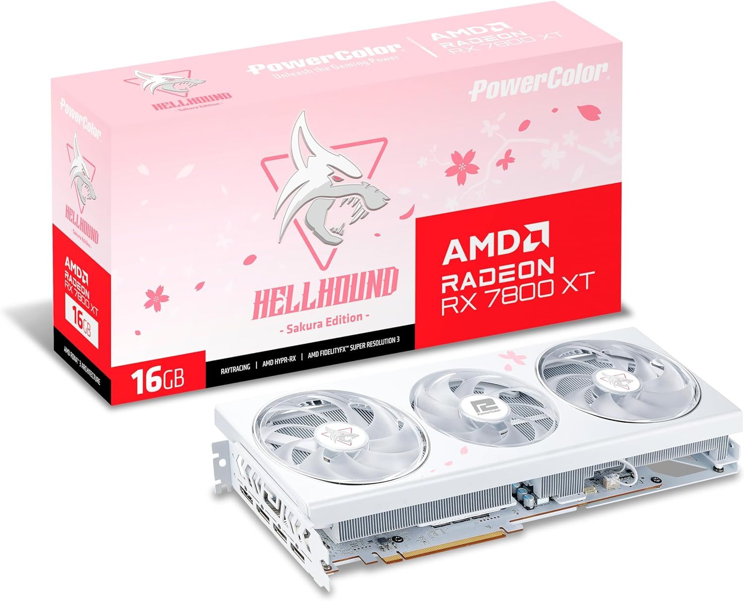 PowerColor Hellhound Sakura AMD Radeon 7800 XT