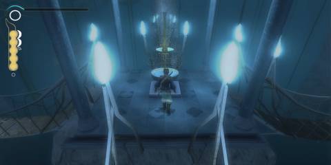 Prince finds the health fountain in Prince of Persia - The Sands of Time