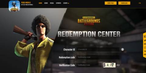 PUBG Mobile redemption center
