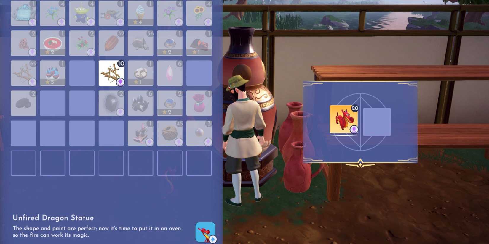 putting dragon statues in the kiln ddv