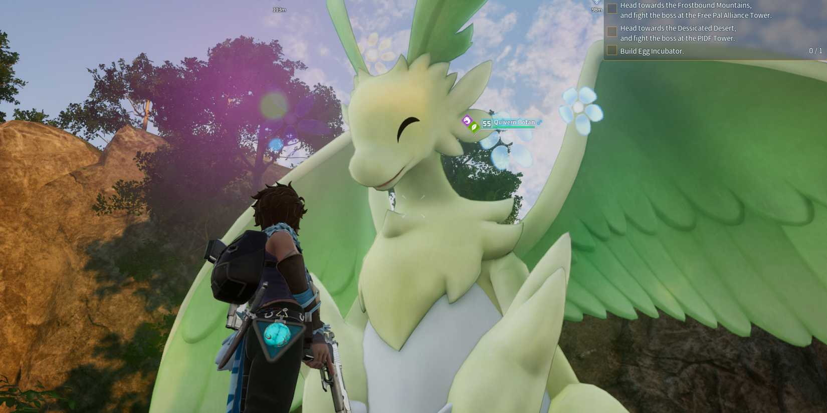 Quivern Botan in Palworld wild