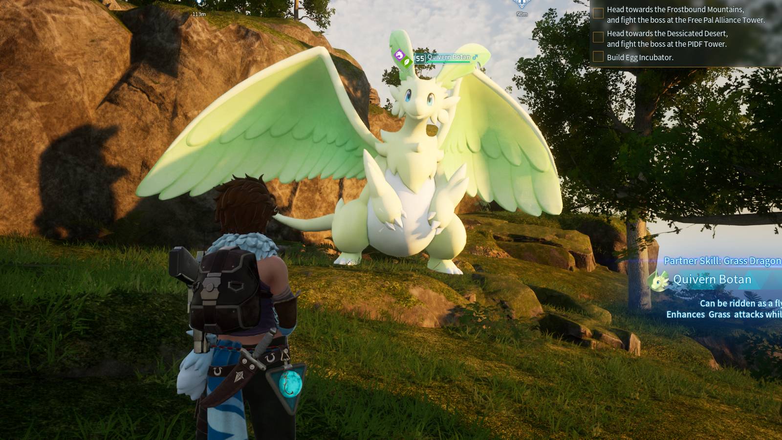 Quivern Botan in Palworld wild