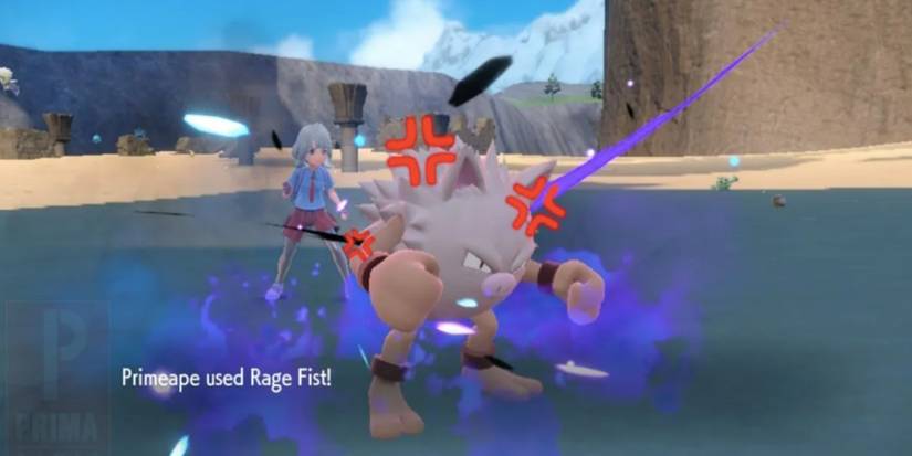 Primeape using Rage Fist in battle