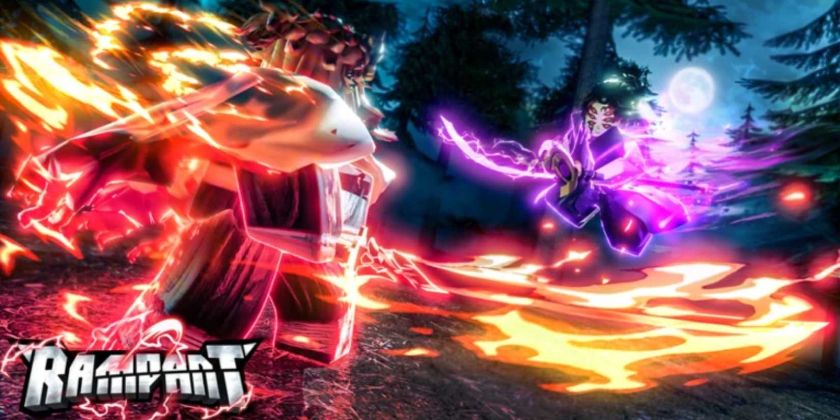 Rampant two characters are fighting