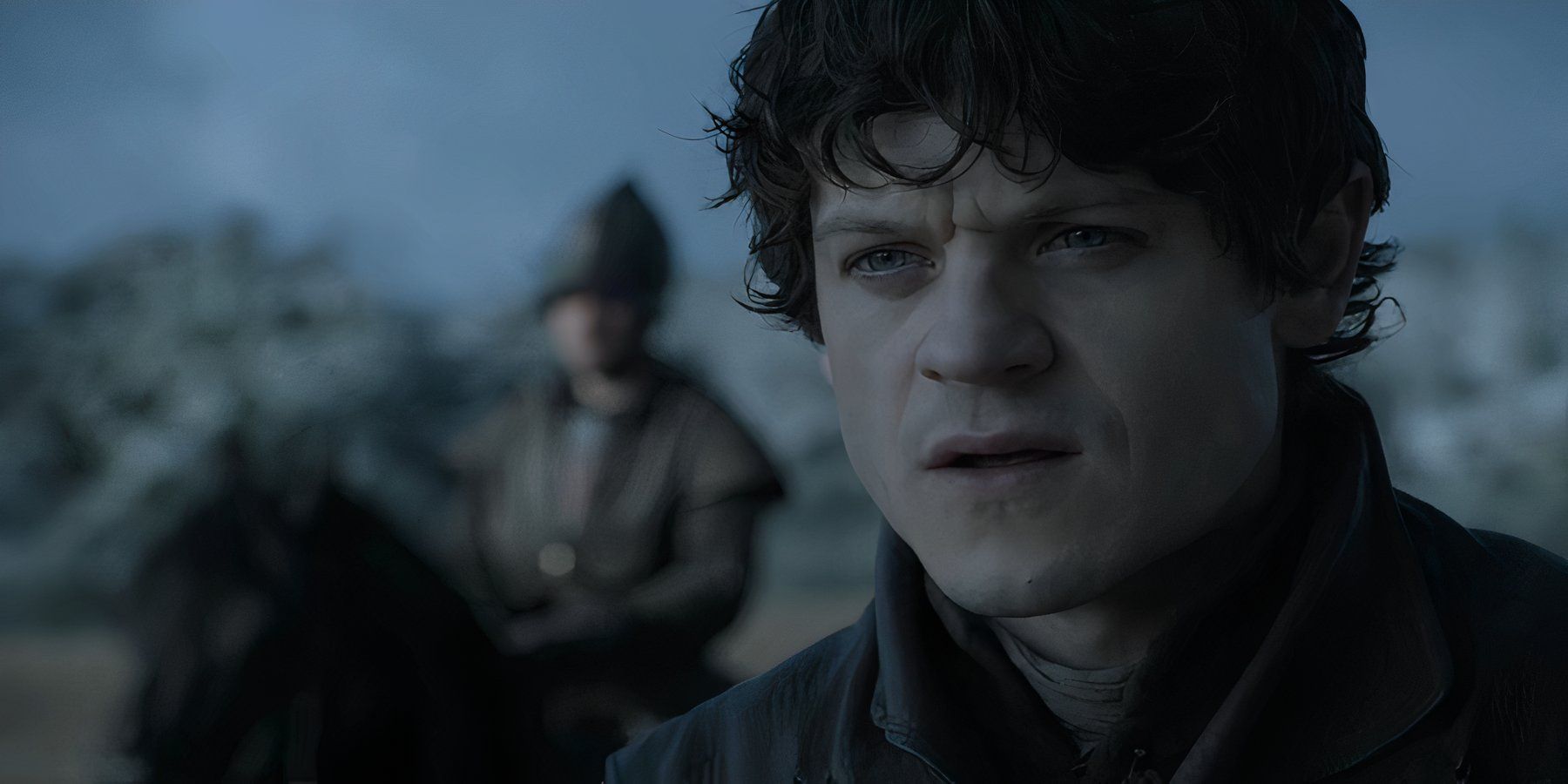 Ramsay Bolton meeting Jon Snow before the Battle of the Bastards in Game of Thrones