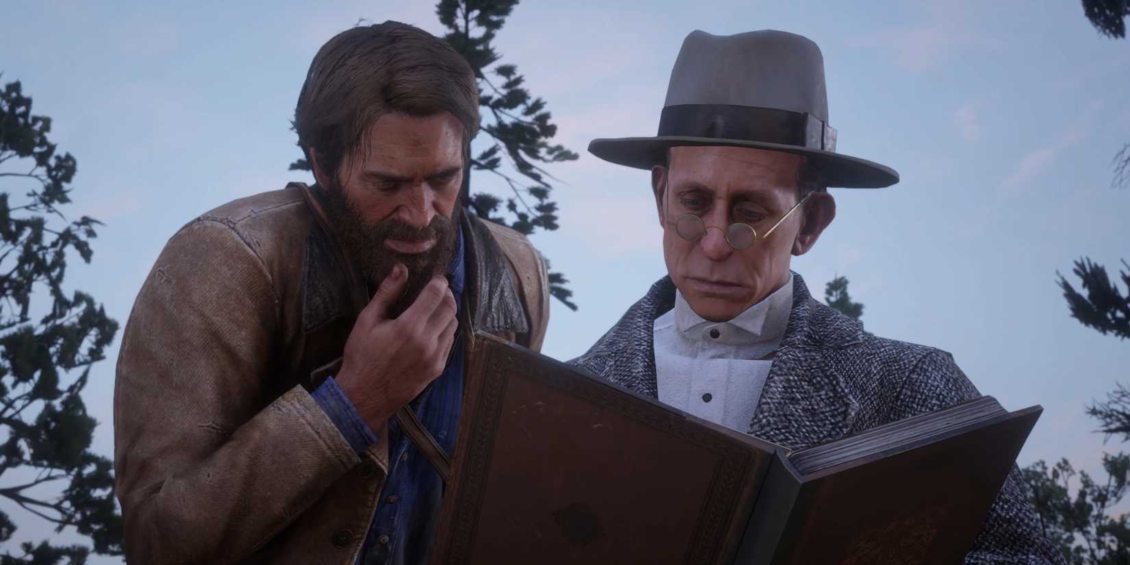 Arthur and Strauss in Red Dead Redemption 2