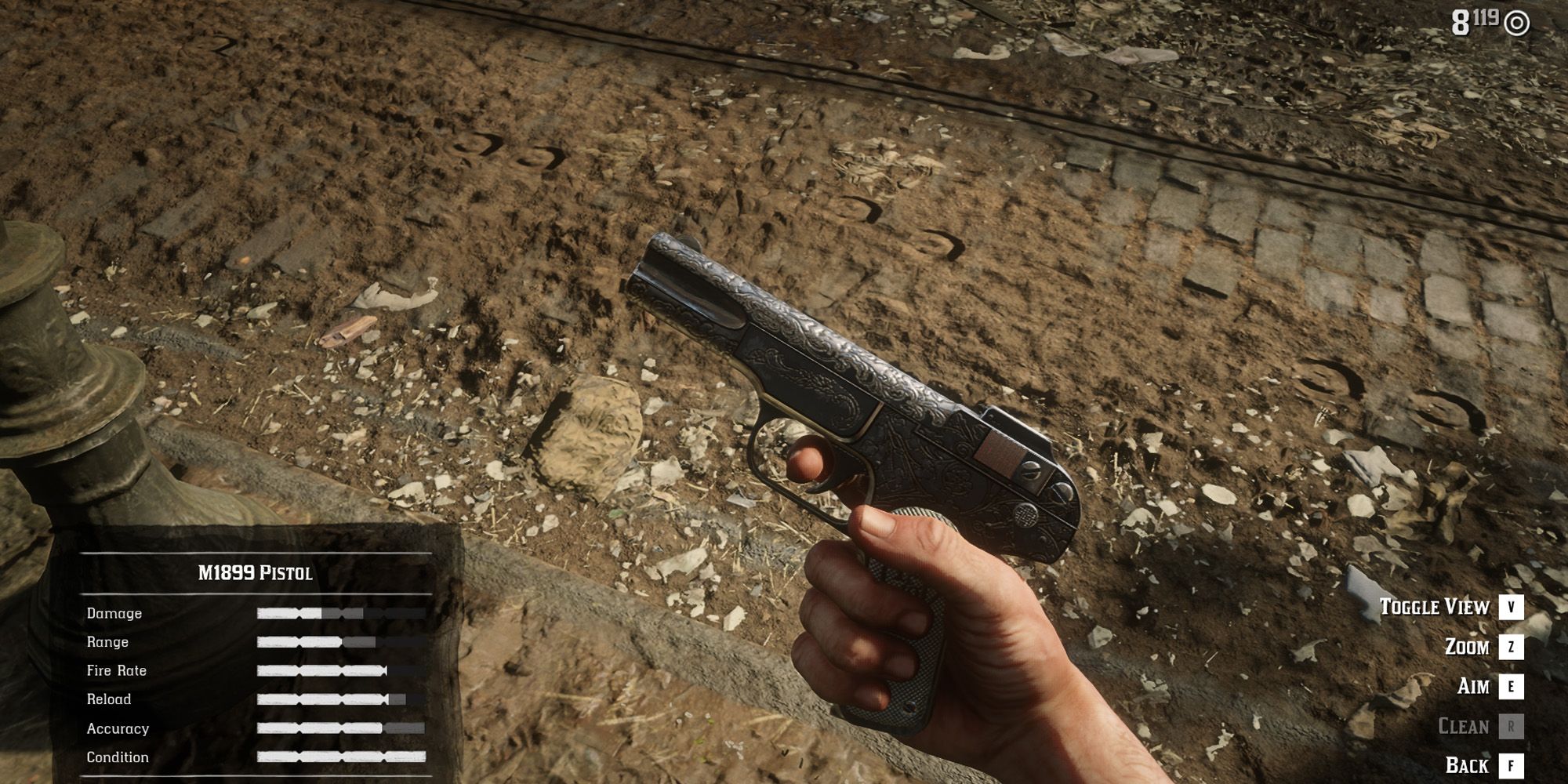 Red Dead Redemption 2 Pistols M1899 Pistol