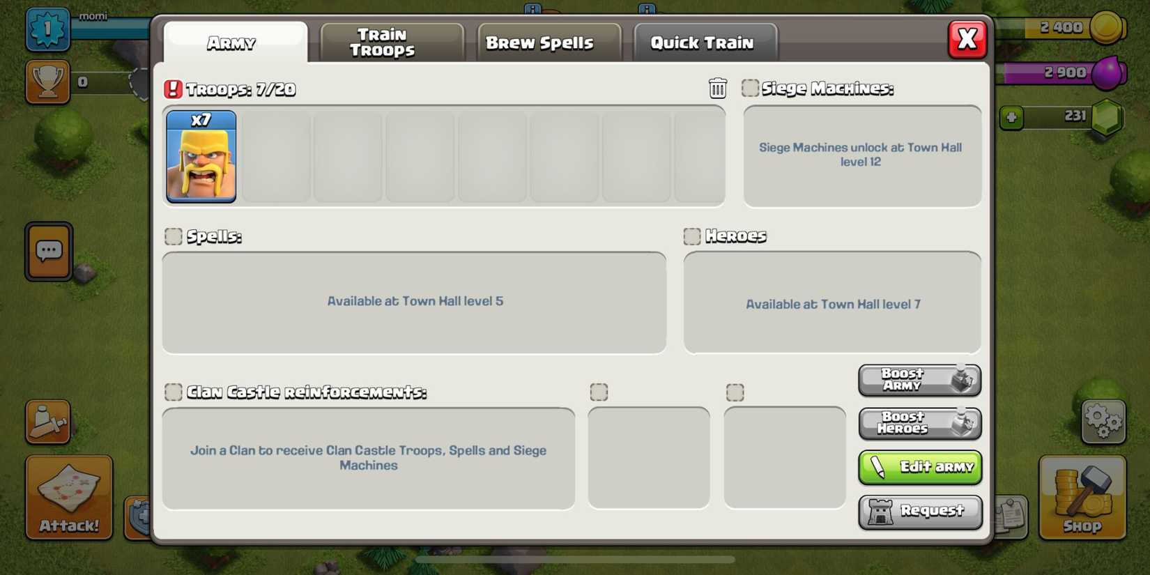 reinforcing troops clash of clans  