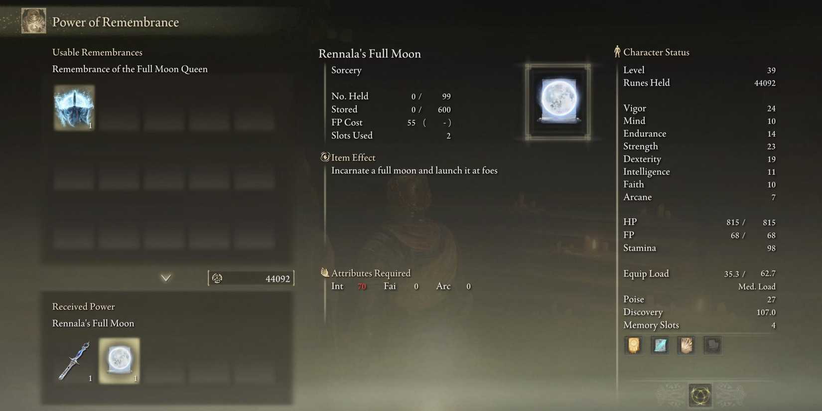 Rennala's Full Moon in Elden Ring 