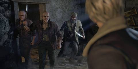Resident Evil 4 Remake Evil Residents Approaching Leon 