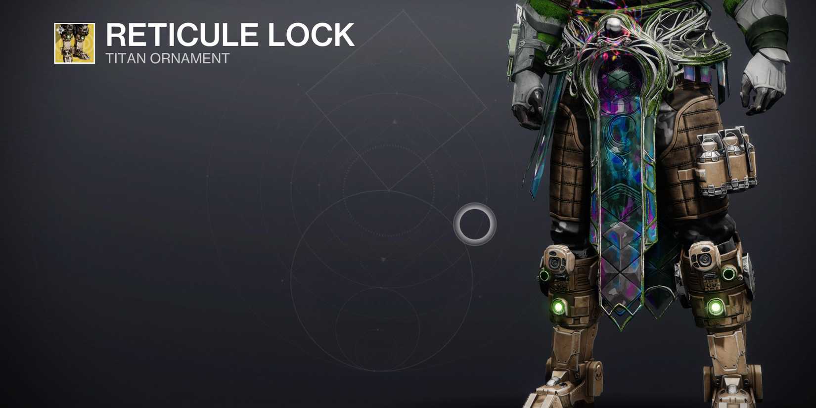 Reticule Lock
