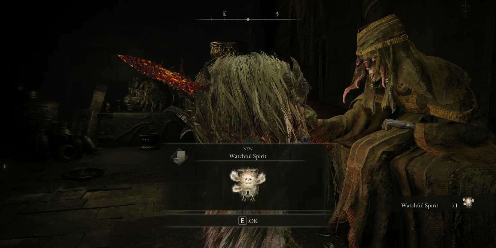 rewards for talking to hornstead grandam in shadow of the erdtree