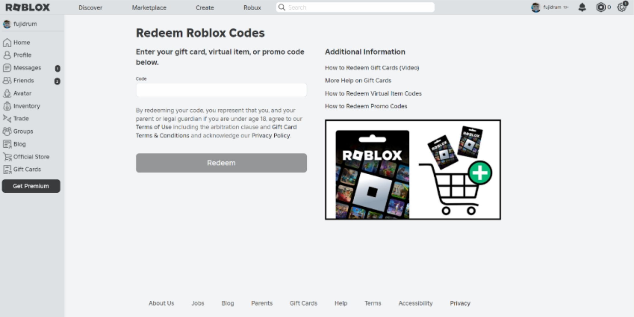 Roblox the codes tab