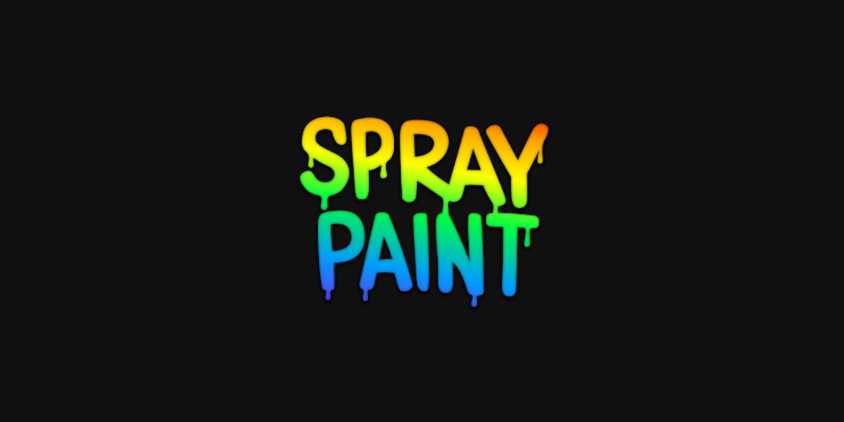 Spray paint logo