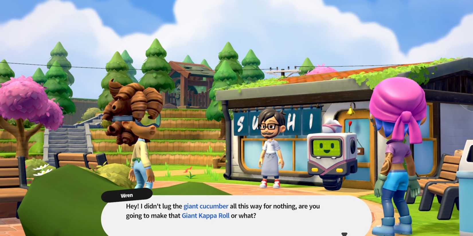 Rolling Hills: Make Sushi, Make Friends  going green guide quest complete