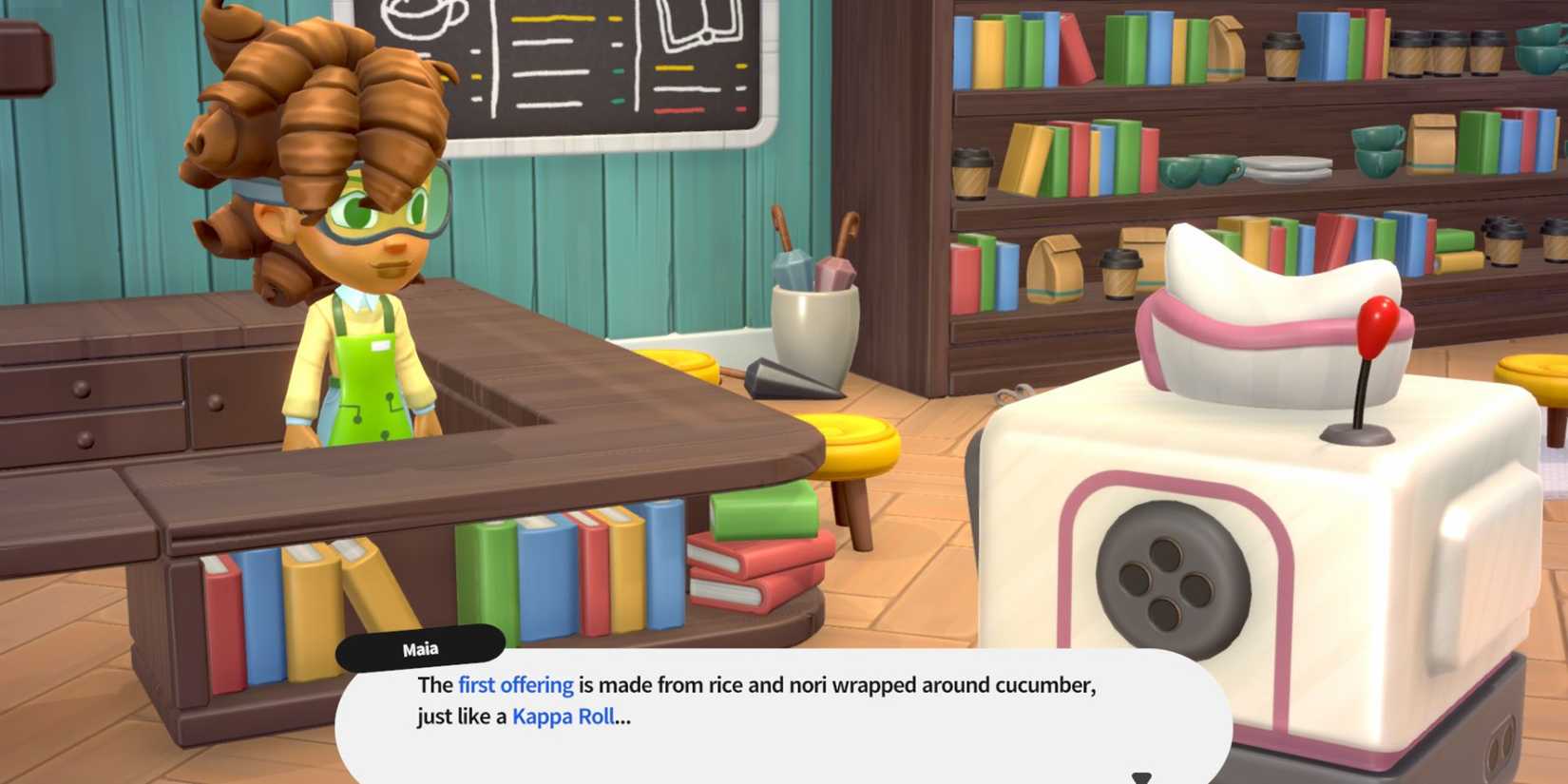 rolling hills make sushi make friends going green mission talking to maia