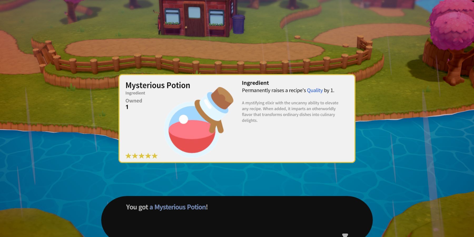 Rolling Hills: Make Sushi, Make Friends mysterious potion