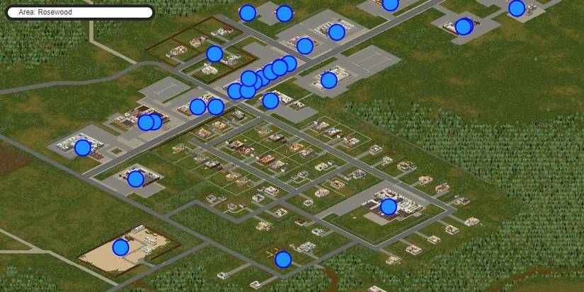 rosewood POI areas zoomed out