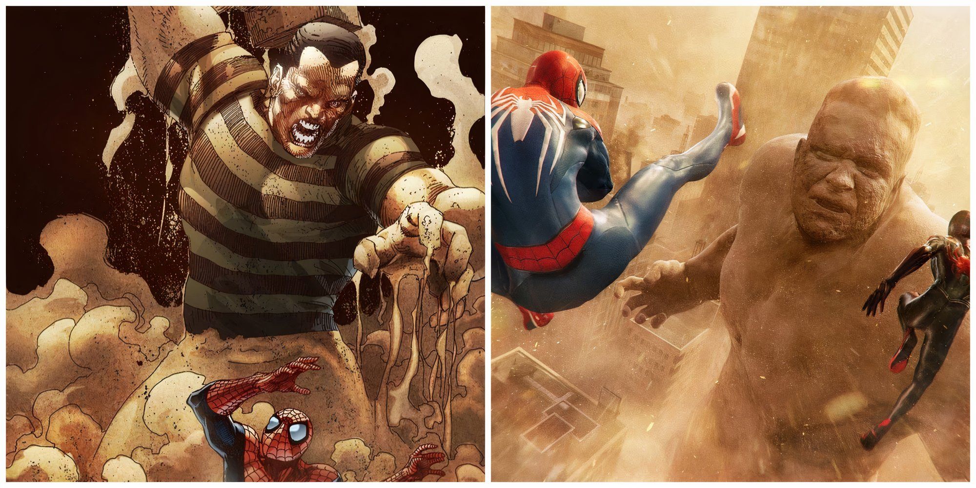 Sandman in Comics and Spider-Man 2