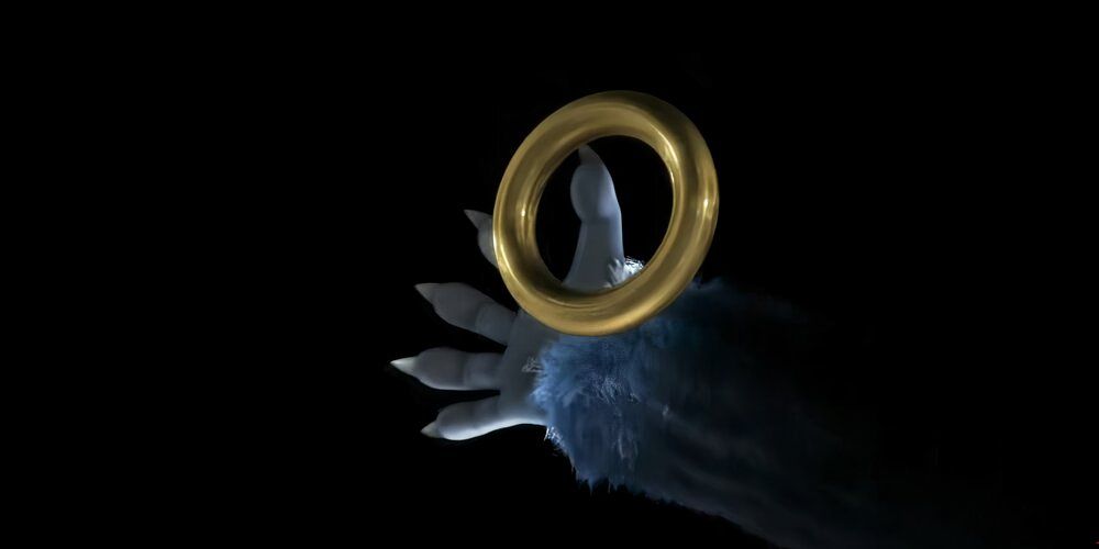 Werehog hand in the background with a ring in front of it 