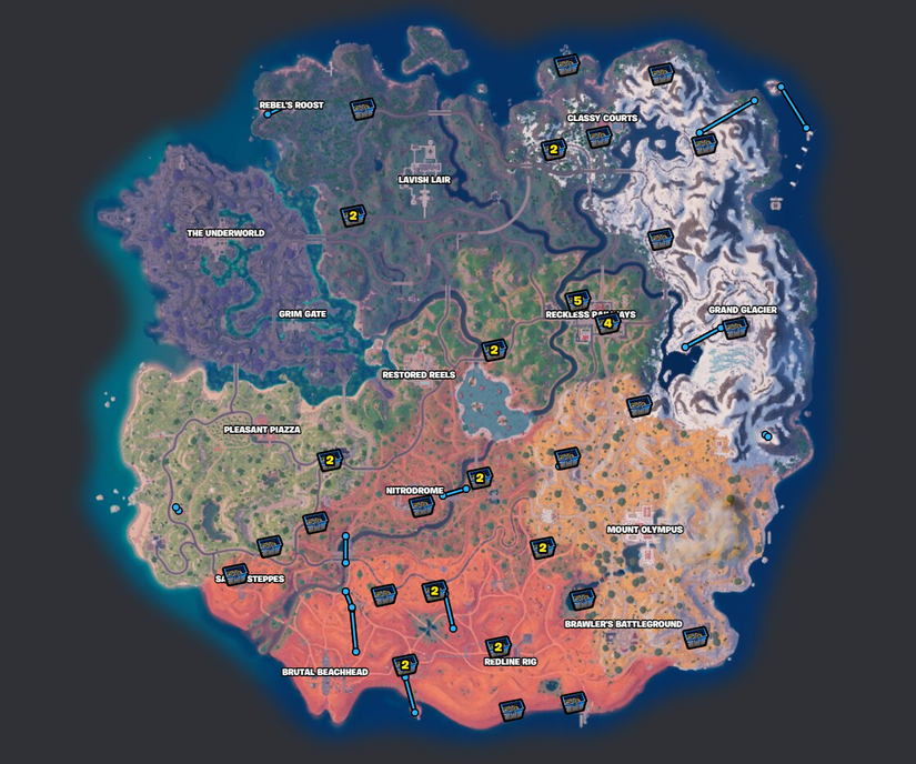 chapter 5 season 3 hiding spots