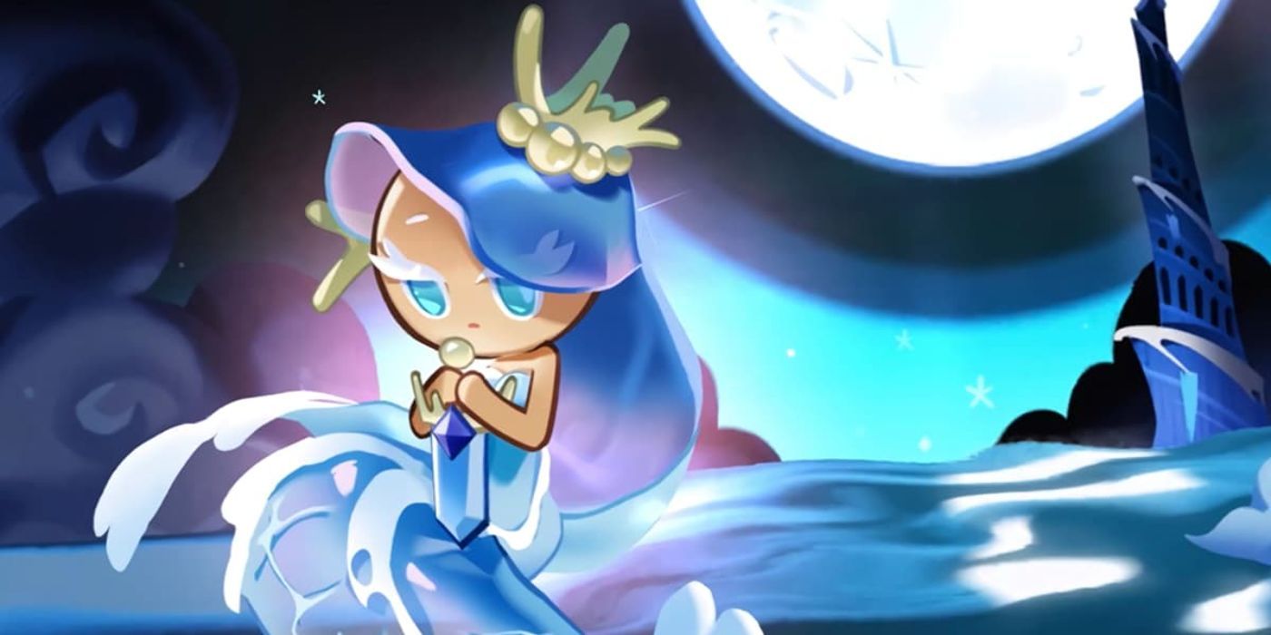 An image of Sea Fairy Cookie, a Bomber Type Cookie from Cookie Run: Kingdom
