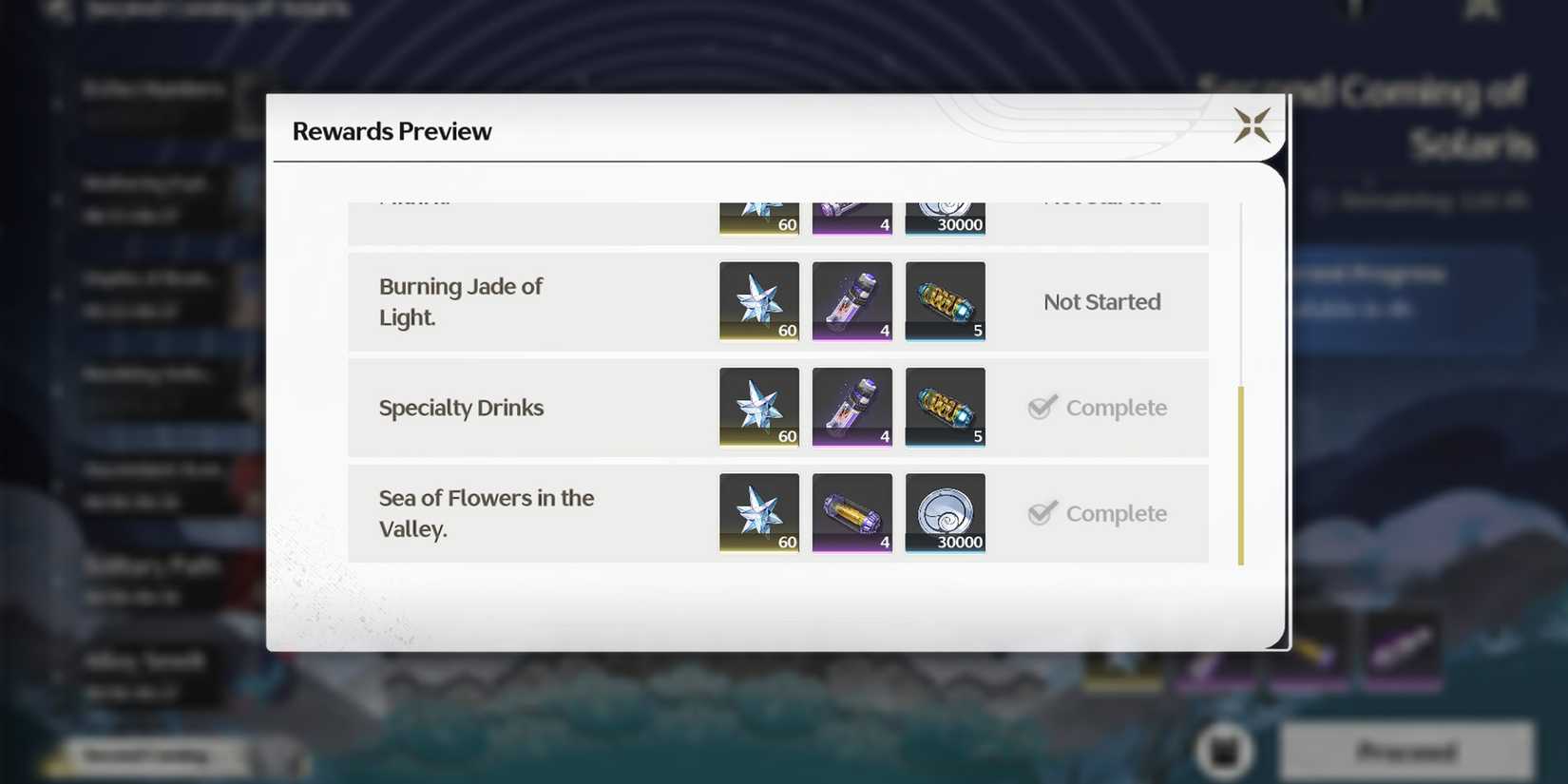 second coming of solaris event wuthering waves wuwa sea of flowers specialty drinks
