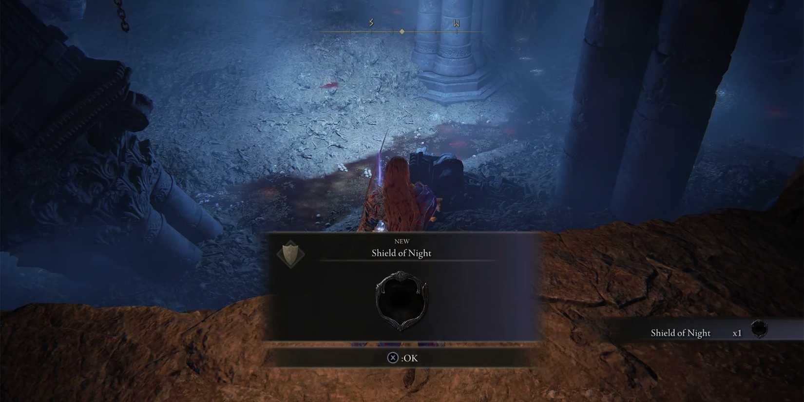 The Shield of Night in Elden Ring: Shadow of the Erdtree.