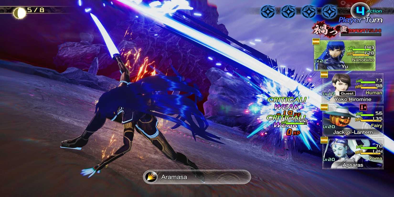 The Player using Aramasa Against Naamah