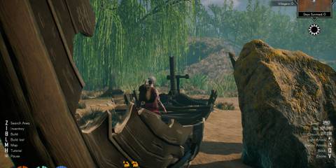 Shipwrecked boat in ASKA