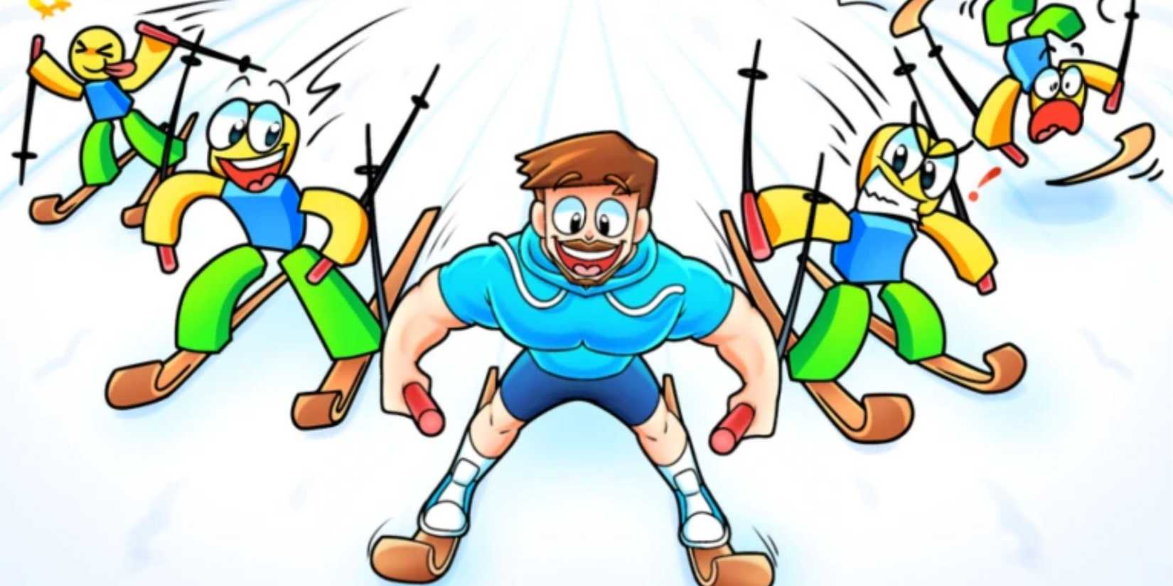 Ski Race Simulator characters