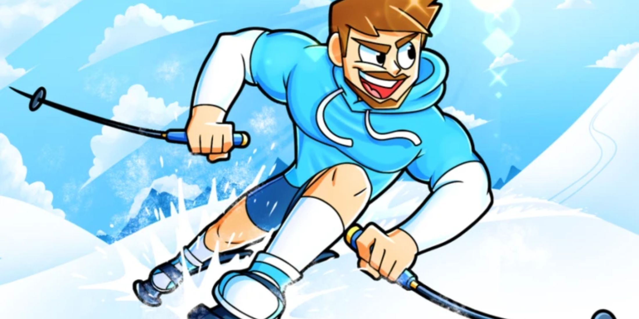 Ski Race Simulator character
