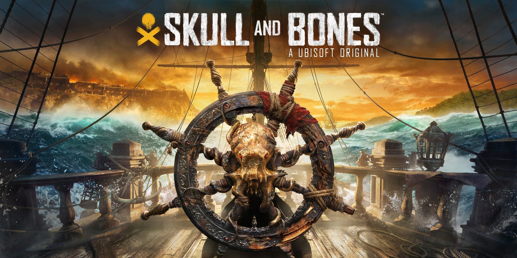 Skull and bones Ship Wallpaper