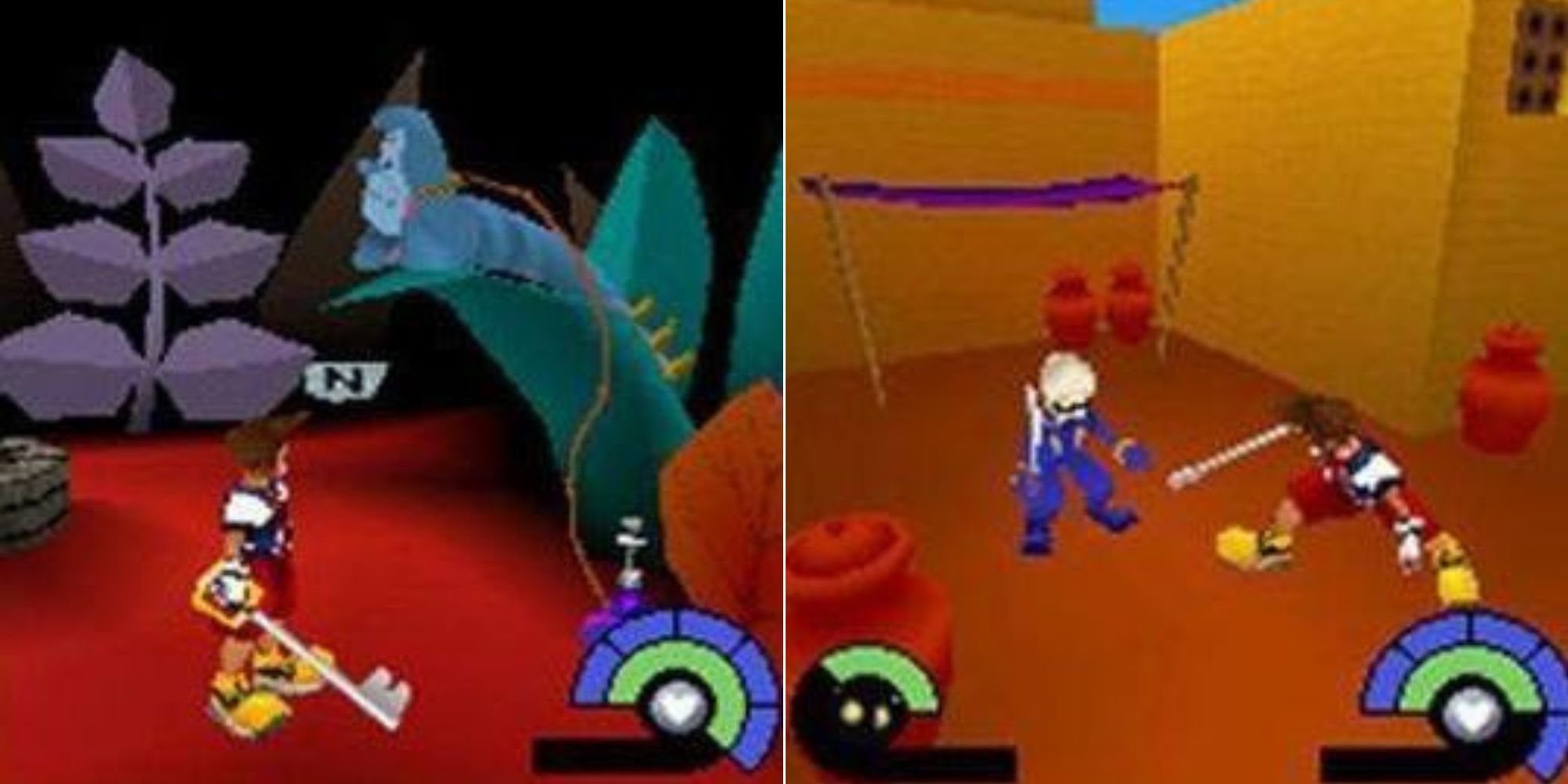 Sora meets the Caterpillar in Wonderland and attacks a Heartless in Agrabah.