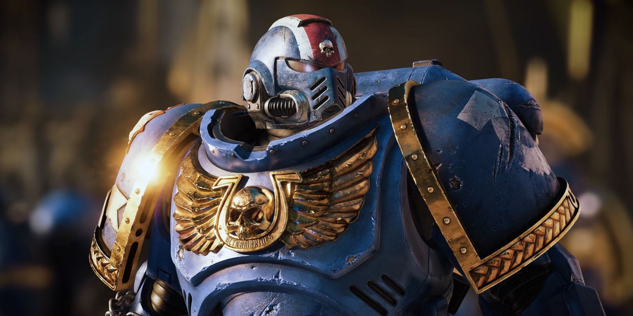 An Ultramarine from Space Marine 2