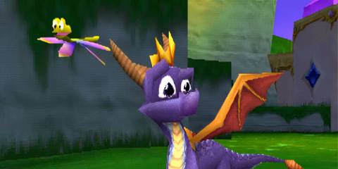 Spark and Spyro in Spyro 2 Ripto's Rage