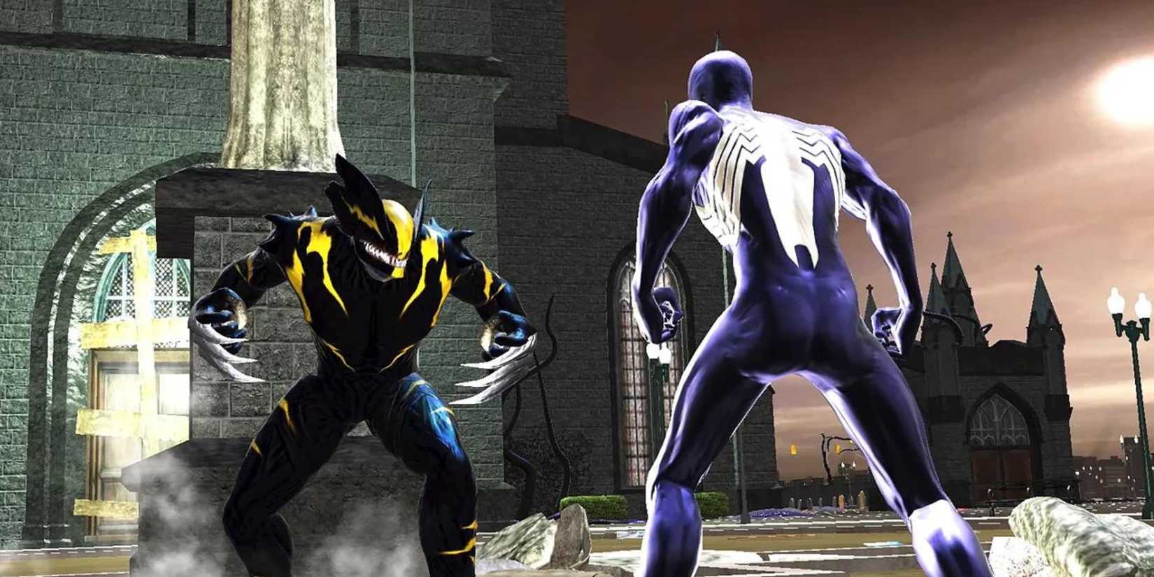 Spider-Man Web of Shadows Simbiote Wolverine