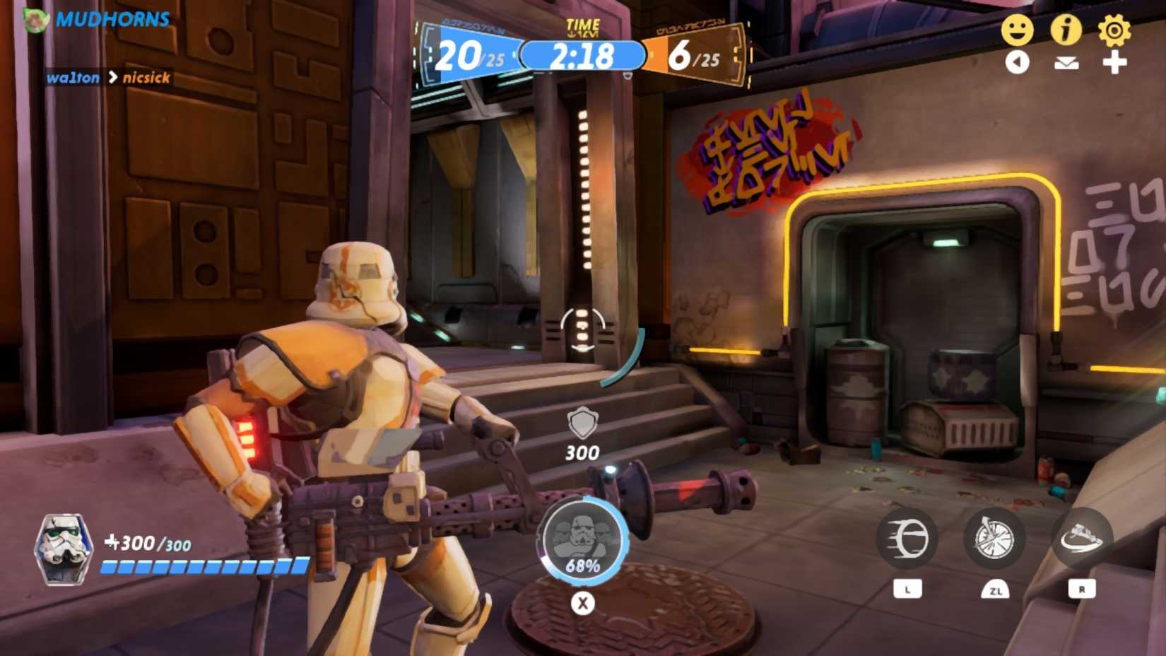 Image of the Vespaara Row map in Star Wars Hunters