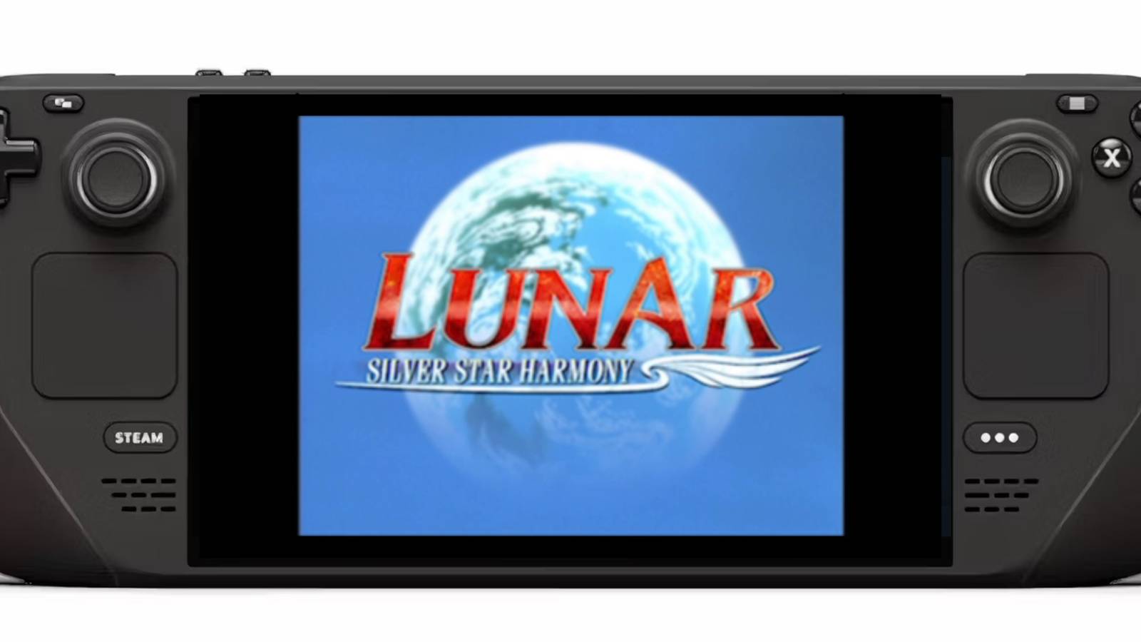 Steam Deck running Lunar Silver Star Harmony with the PSP Emulator
