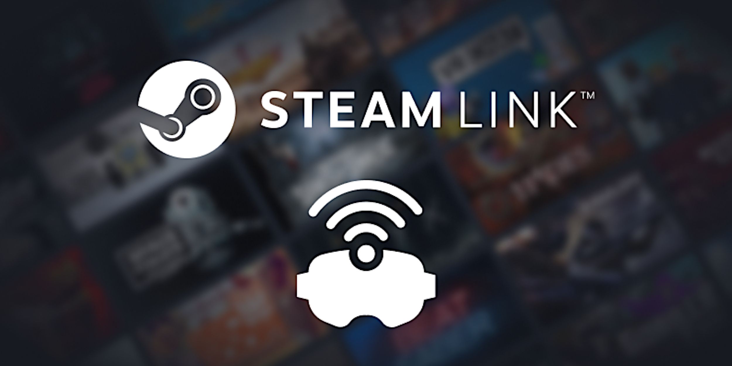 Steam Link and Meta Quest headset icons